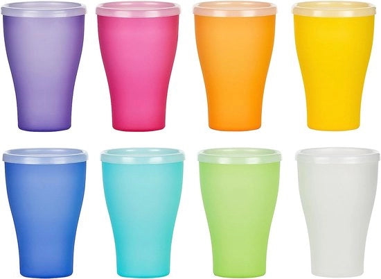 Set di bicchieri colorati