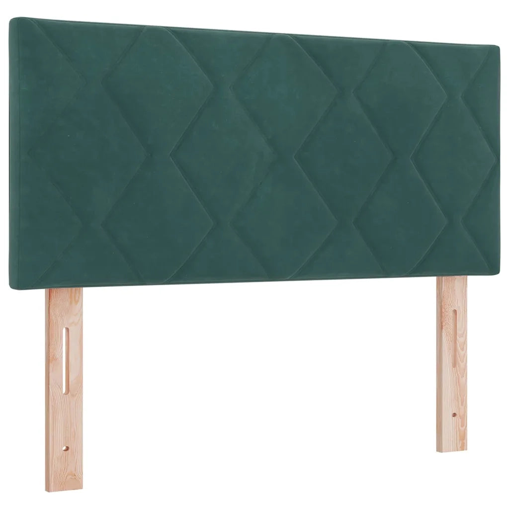 Testiera | Testata LED Verde Scuro 90 cm Velluto