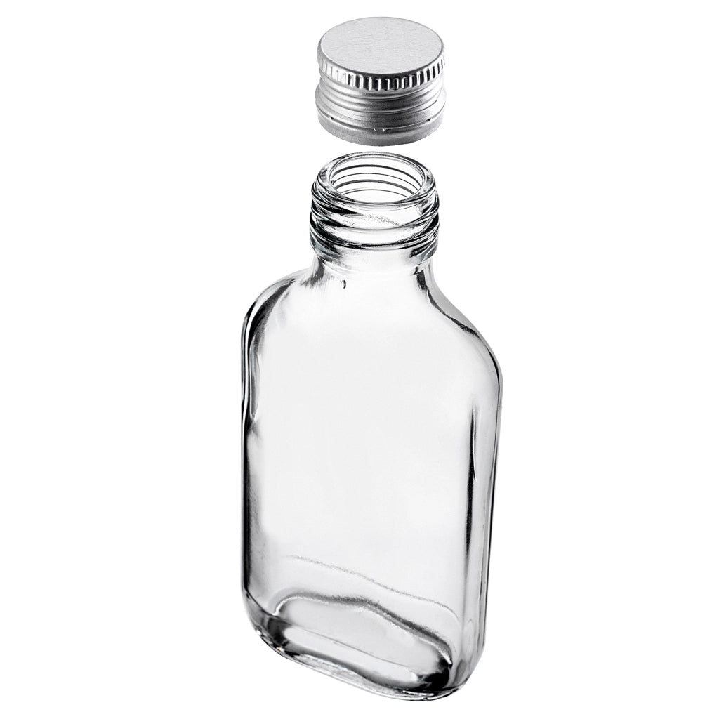 KADAX Flask Bottle 100ml Con Tappo Argento 10pz.