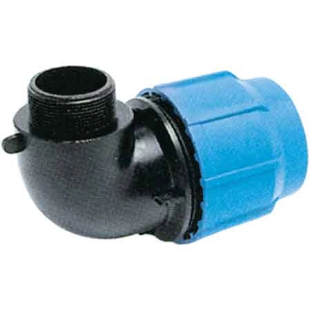 GOMITO A 90  ° CON DERIVAZIONE MASCHIO PP  EE ? 16x1/2 - UNIDELTA