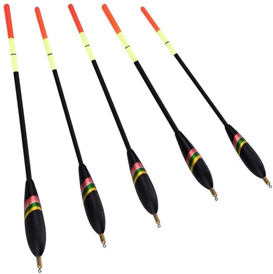 Attrezzatura per pesca - Visdobber 5-in-1 - Waggler Drijvers flessibili - Ideale per la pesca al trote - Capacità di carico 2,5 g - Colori forti - Adatto per fiumi/lago/bacino - Dobber multifunzione