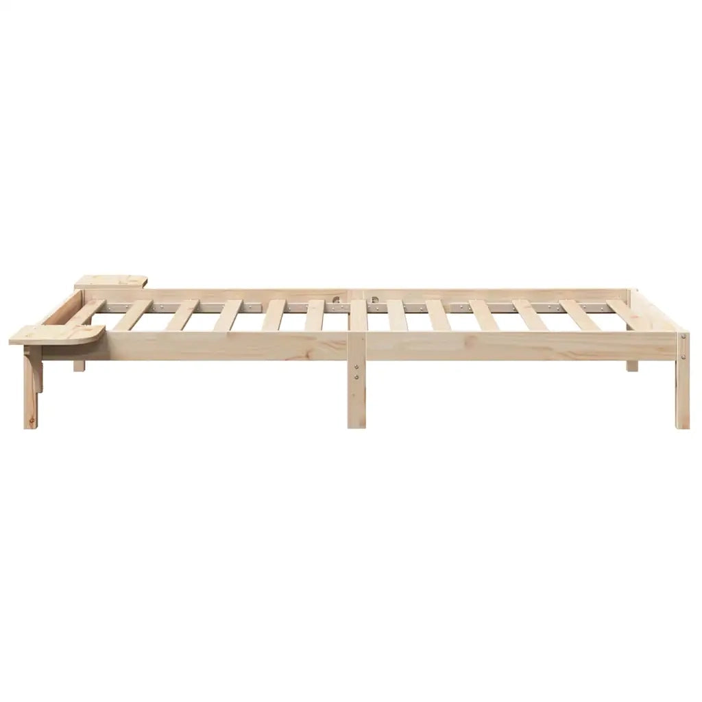 Struttura del letto-Giroletto Naturale 100 x 200 cm Pino massello 587463