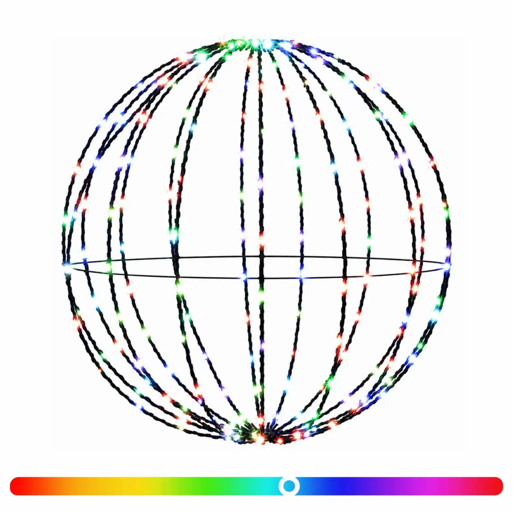 Luce a punta di Natale 120 LED RGB Diametro 40 x 42 cm 42049735