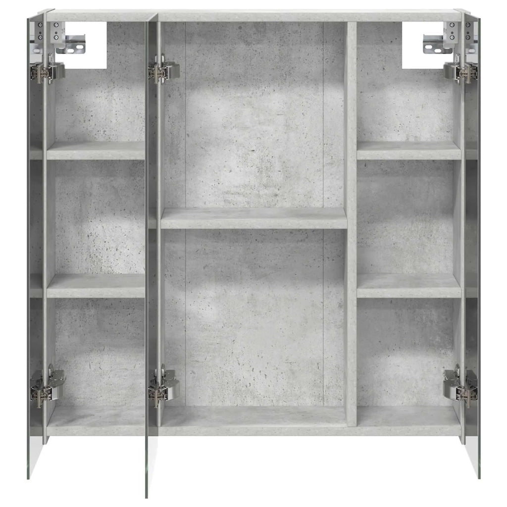 Mobiletto per specchio da bagno Grigio cemento 889090
