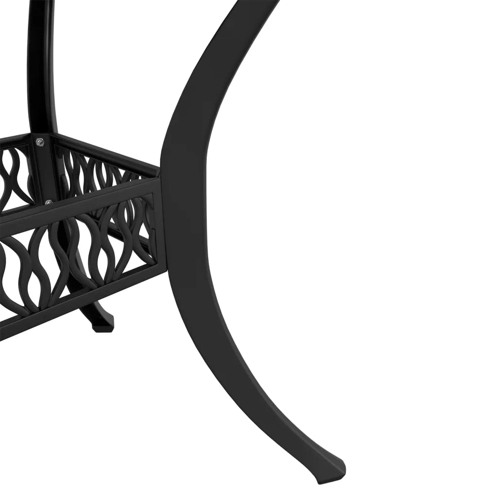Set da Bistrot 3 pz Nero in Alluminio Pressofuso 3216331