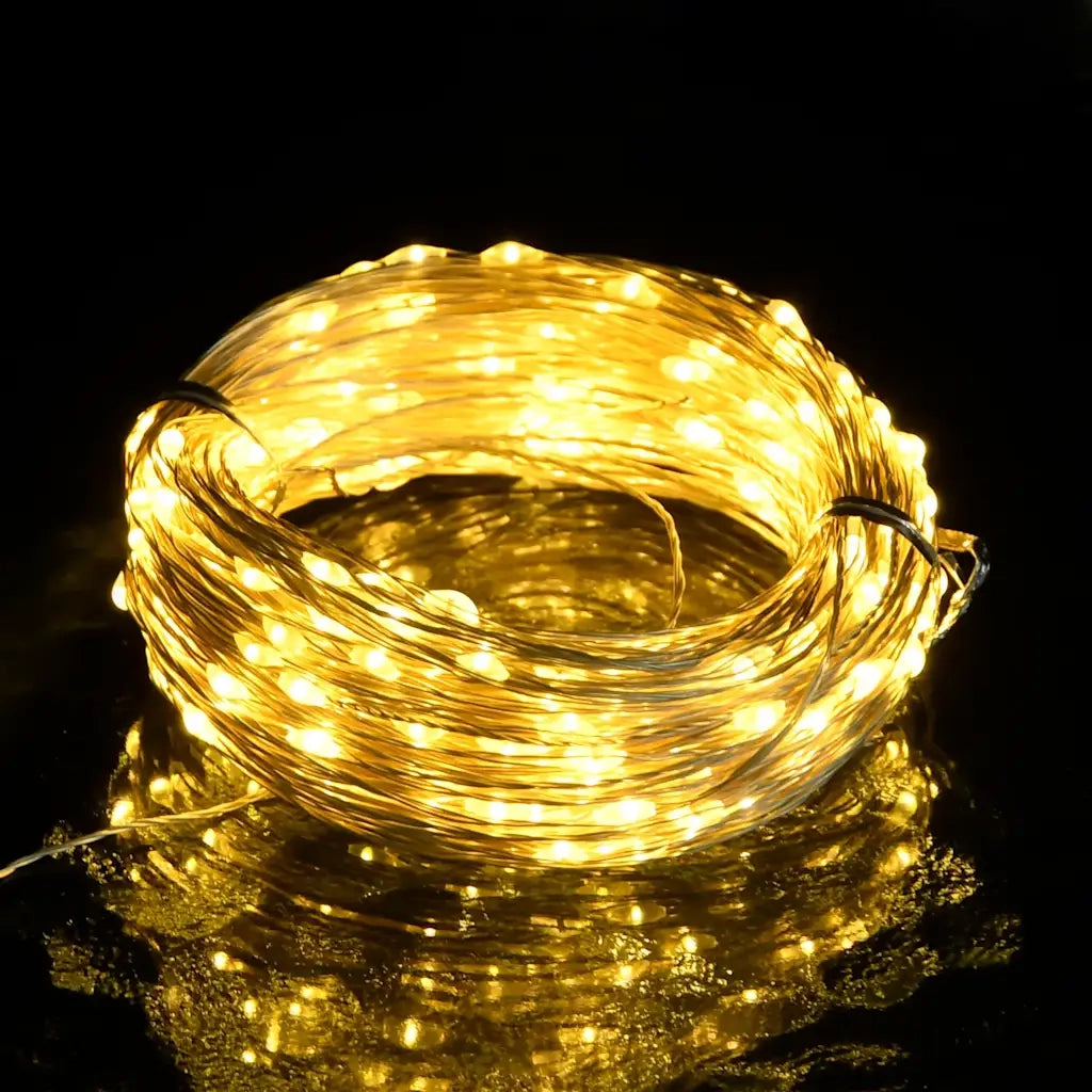 Stringa LED con 150 Luci LED Bianco Caldo 15 m PVC CFW8997164
