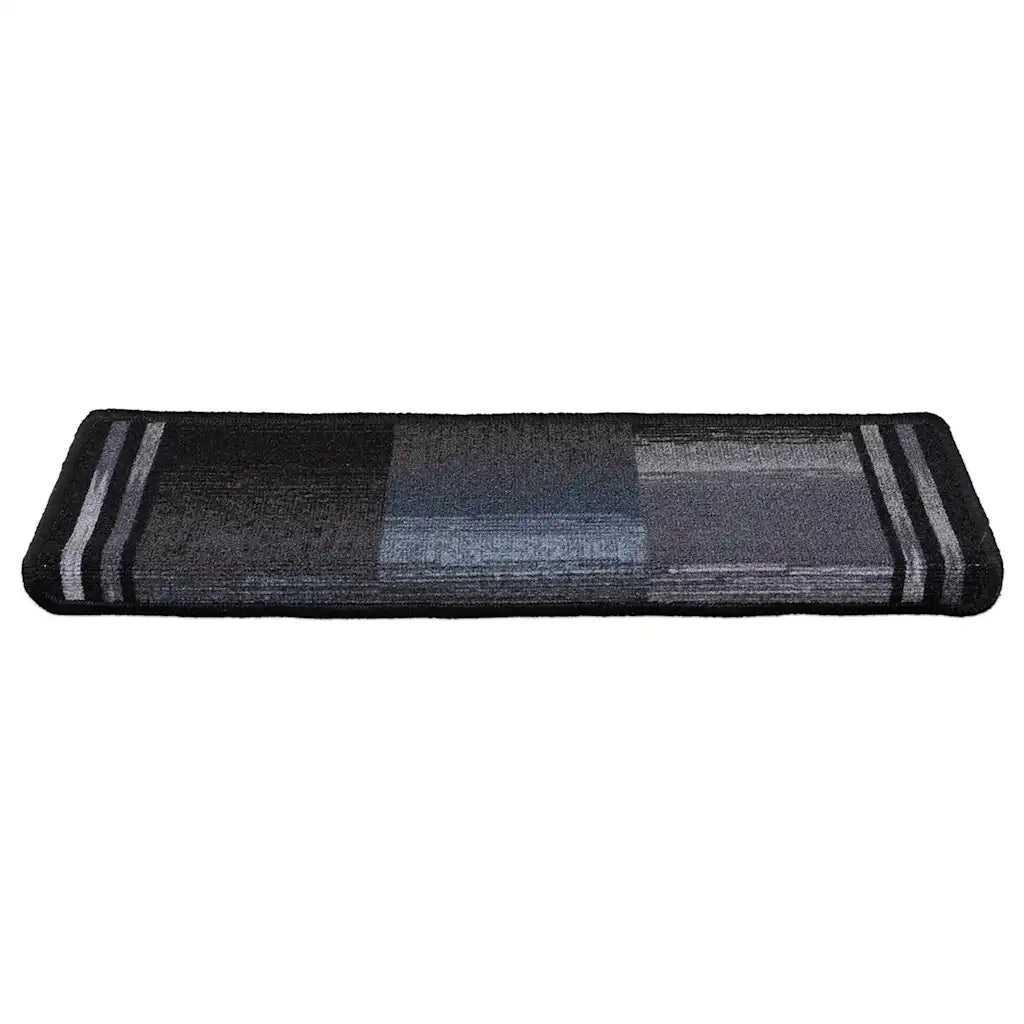 Tappetini per Scale Autoadesivi 5 pz | Gradini per Scale 65x21x4 cm Nero e Grigio