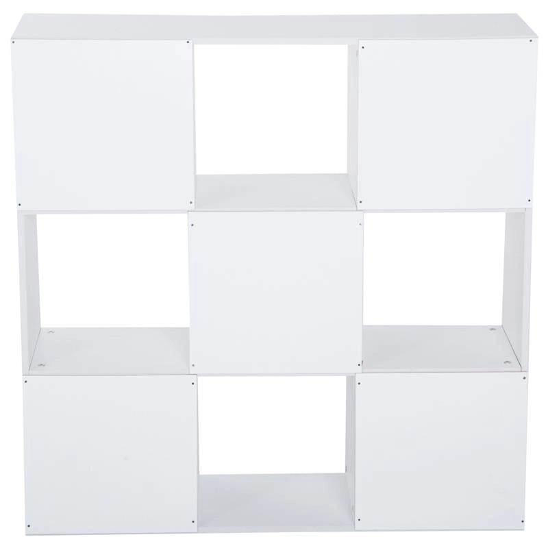LIBRERIA 9 SCOMPARTI A CUBO 91.5X29.5X91.5CM BIANCA