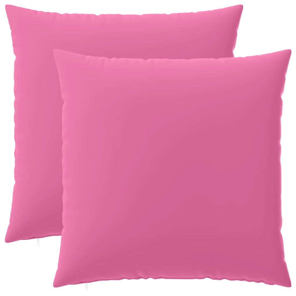 Federa 2 pcs HEERLEN Rosa 80 x 80 cm Poliestere 913675