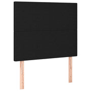 Testiera | Testata Nera 100x5x118/128 cm Tessuto
