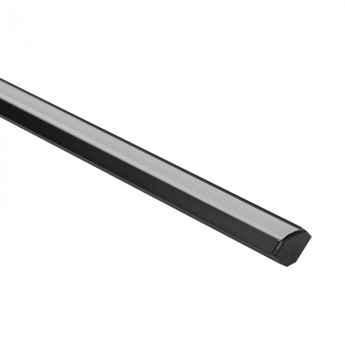 Profilo angolare LED R01 nero diffusore opale 1m Ecolight