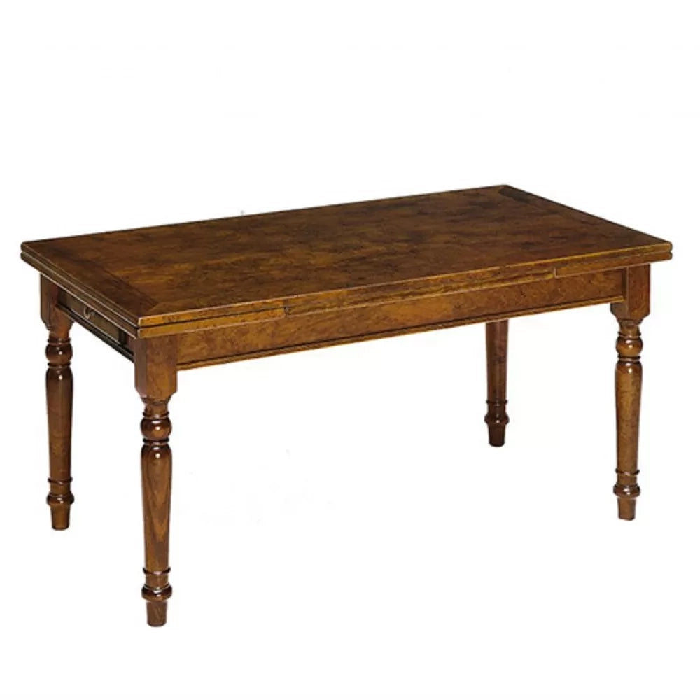 Tavolo allungabile in legno massello di noce l.140 p.85 h.78 - Mobili 2G