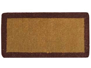 ZERBINO IMPERIALE A FASCIA MARRONE SPESSORE MM.38  cm.45x90, spessore mm.38