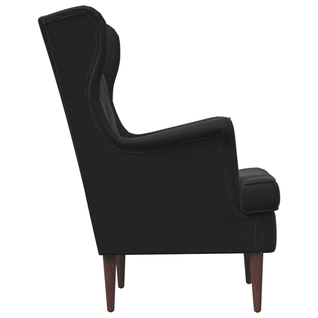 Poltrona | Sedia Relax Nero Velluto