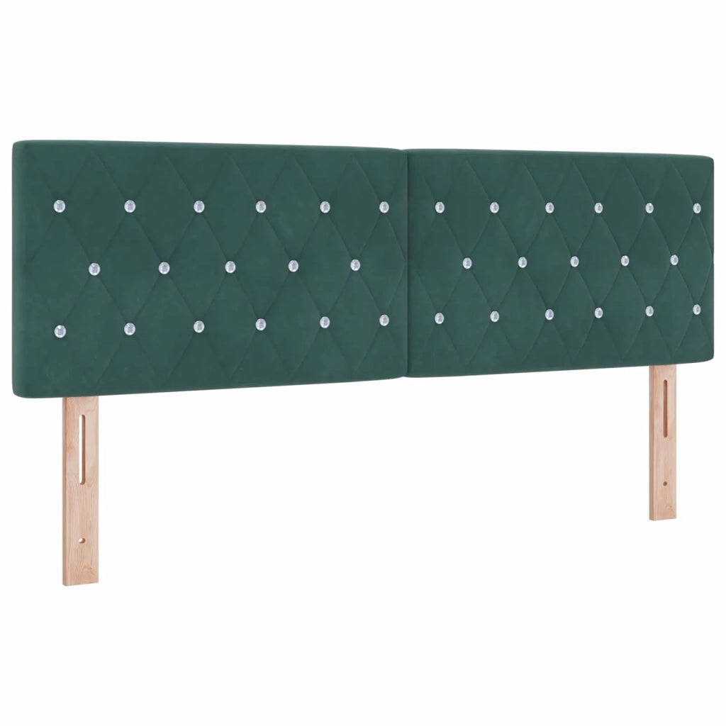 Letto ottomano con materasso Verde Scuro 160 x 200 cm Velluto 3456498