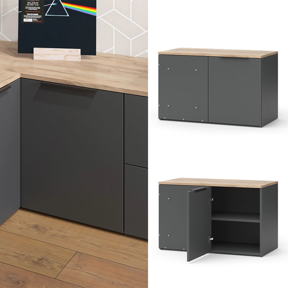 Vicco Credenza Antracite 40 x 50 cm Cassettiera ad angolo con anta