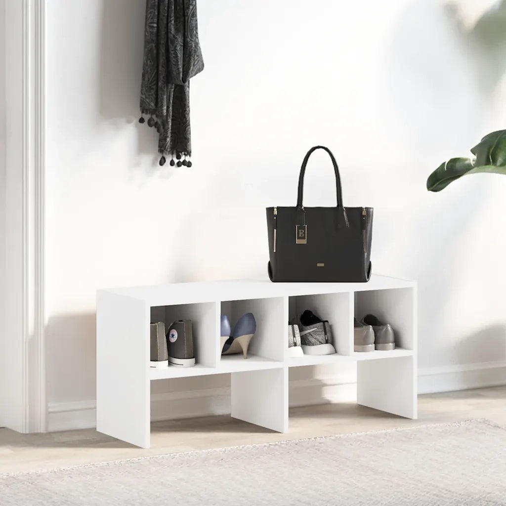 Scarpiera | Mobile per scarpe Impilabile Bianca 89,5x30x40 cm