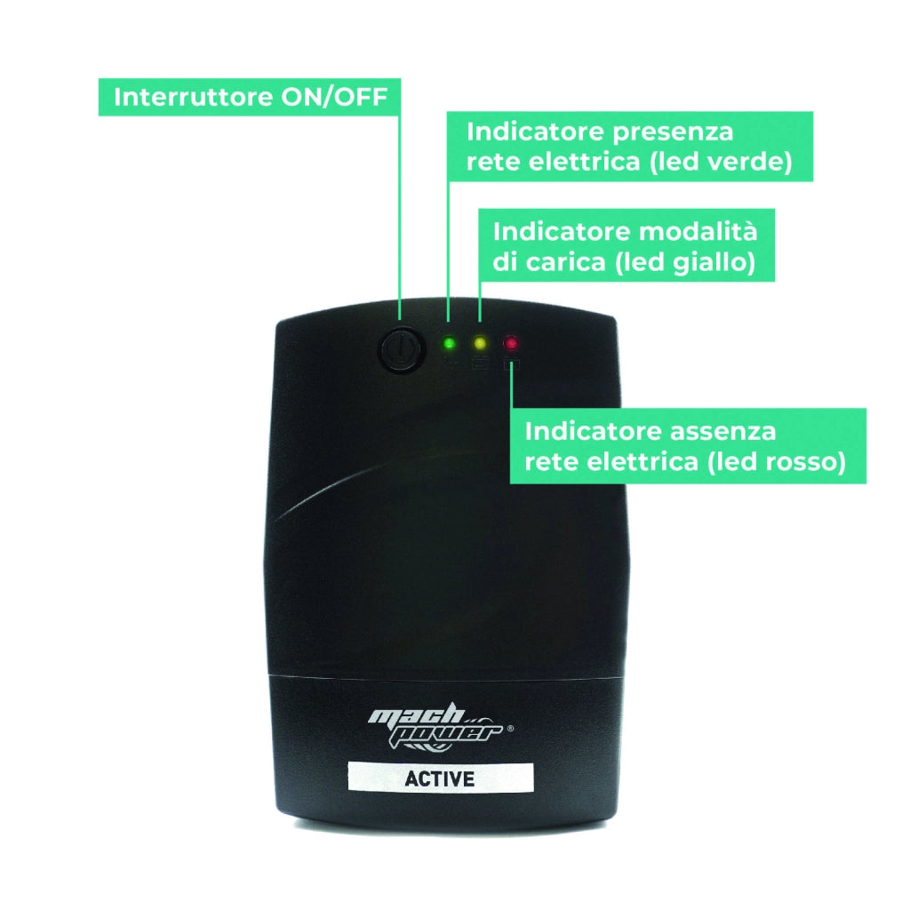 UPS GRUPPO DI CONTINUITÀ  600VA/290W