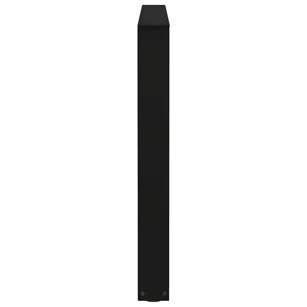 Gambe per tavolo da pranzo a forma di V 3 pz | Piede del tavolo nere 100x(72-73,3) cm in acciaio