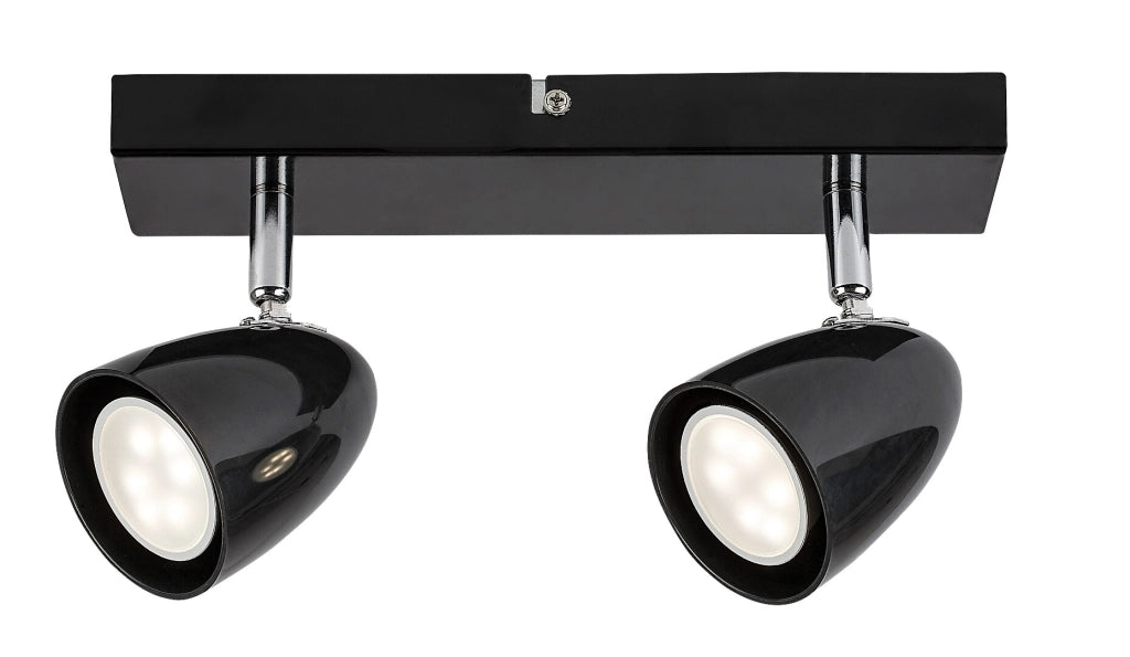 Faretto soffitto Rabalux Perico nero 2xGU10 max 5W