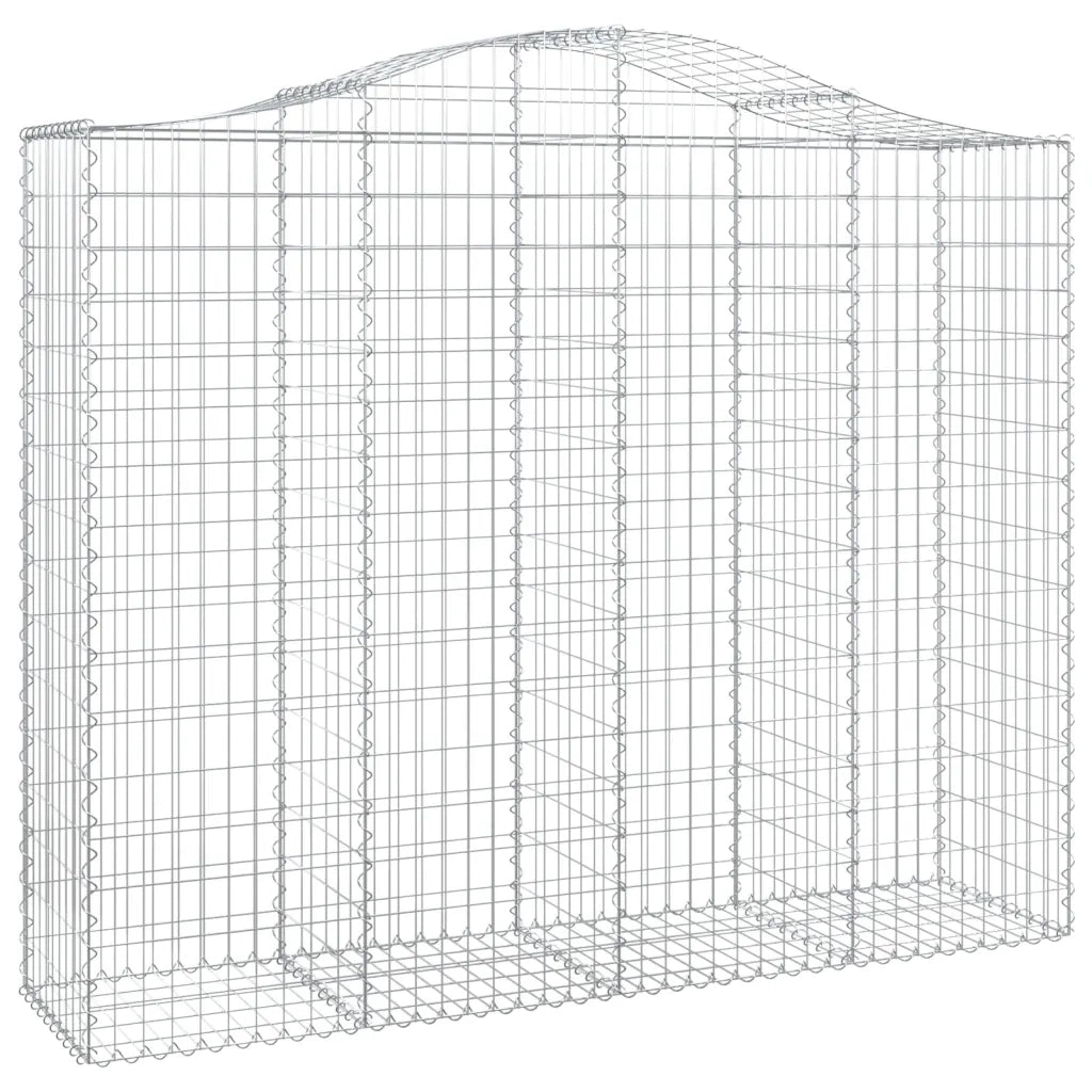 Cesti Gabbioni ad Arco 4 pz 200x50x160/180 cm Ferro Zincato 3145705
