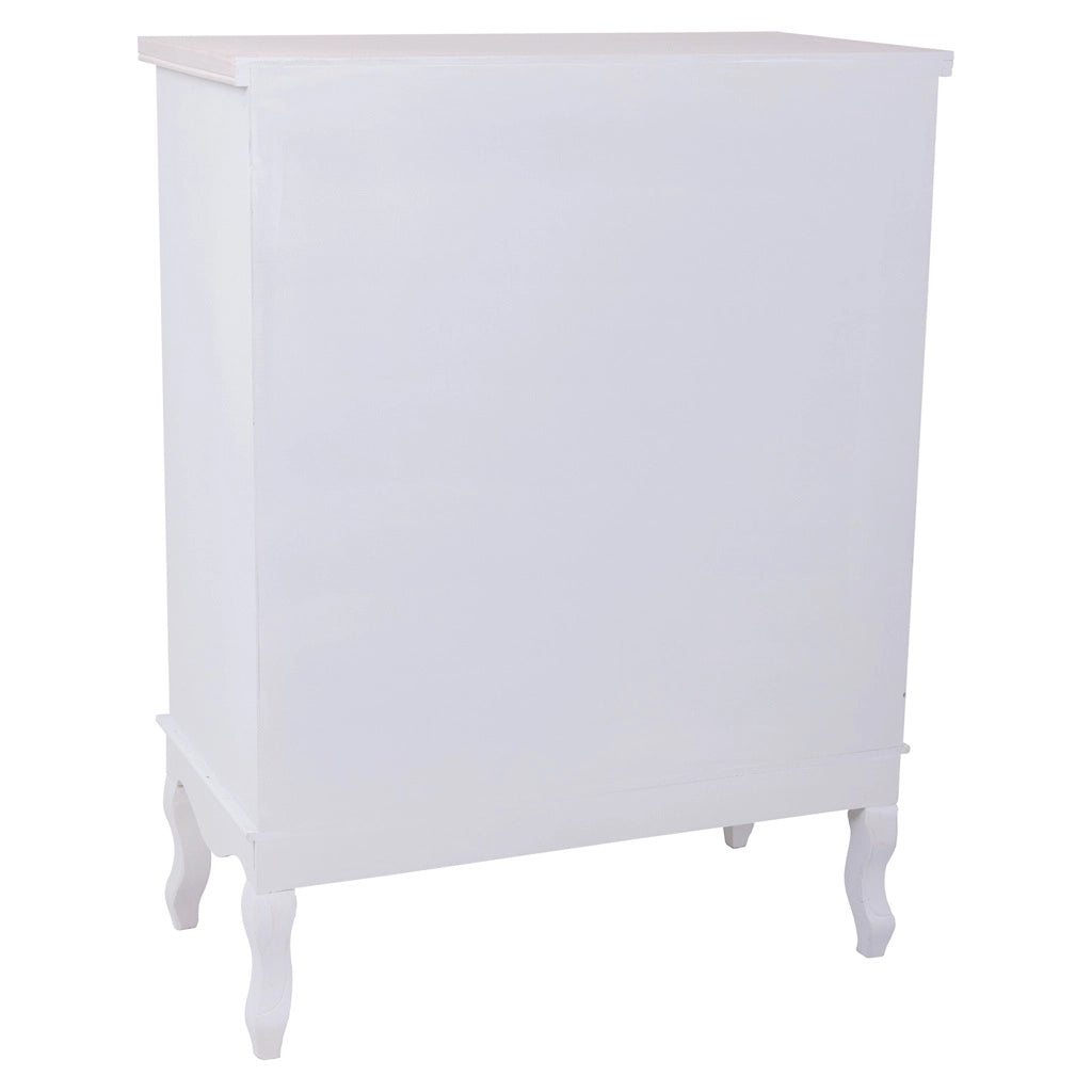 Comò in legno bianco 80x40x105