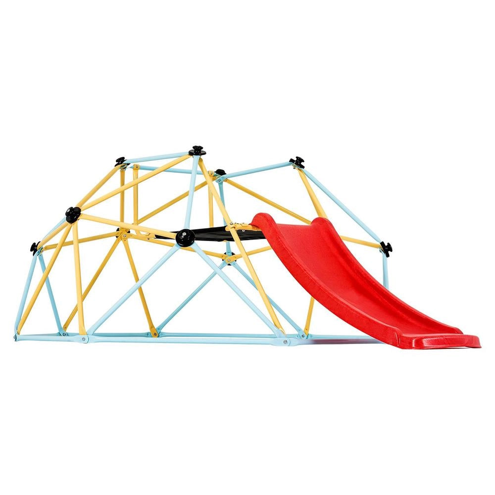 Cupola Arrampicata Geometrica Bambini 3-9 Anni 244cm Scivolo Supporta 272kg Maniglia Interno Esterno