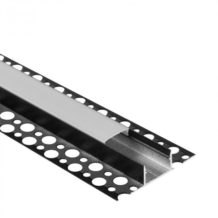 Profilo LED GNS01 da superficie nero diffusore opale 1m Ecolight