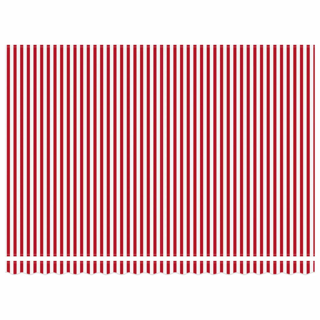 Cornice per Tenda Manuale con LED Rosso e Bianco 4 × 3 m 3420619