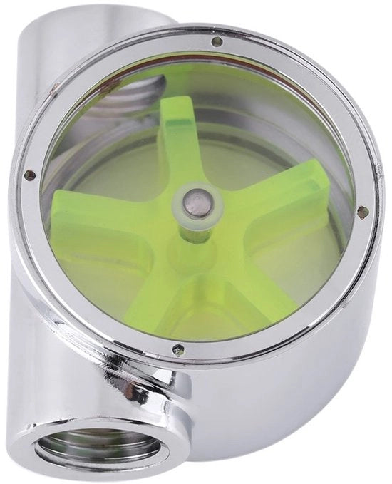 Indicatore di Flusso Metallico - Lega di Wolfram - G1/4 Pollici - Raffreddamento Acqua - Indicatore Flusso - Monitoraggio sovraccarico - Accessorio per Computer - Contatore Flusso