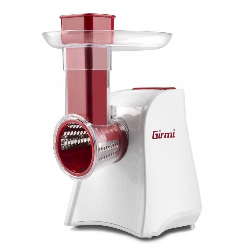 Girmi GT45 Grattugia Affettaverdure Elettrica 5 Rulli Inox 150W colore Bianco Rosso