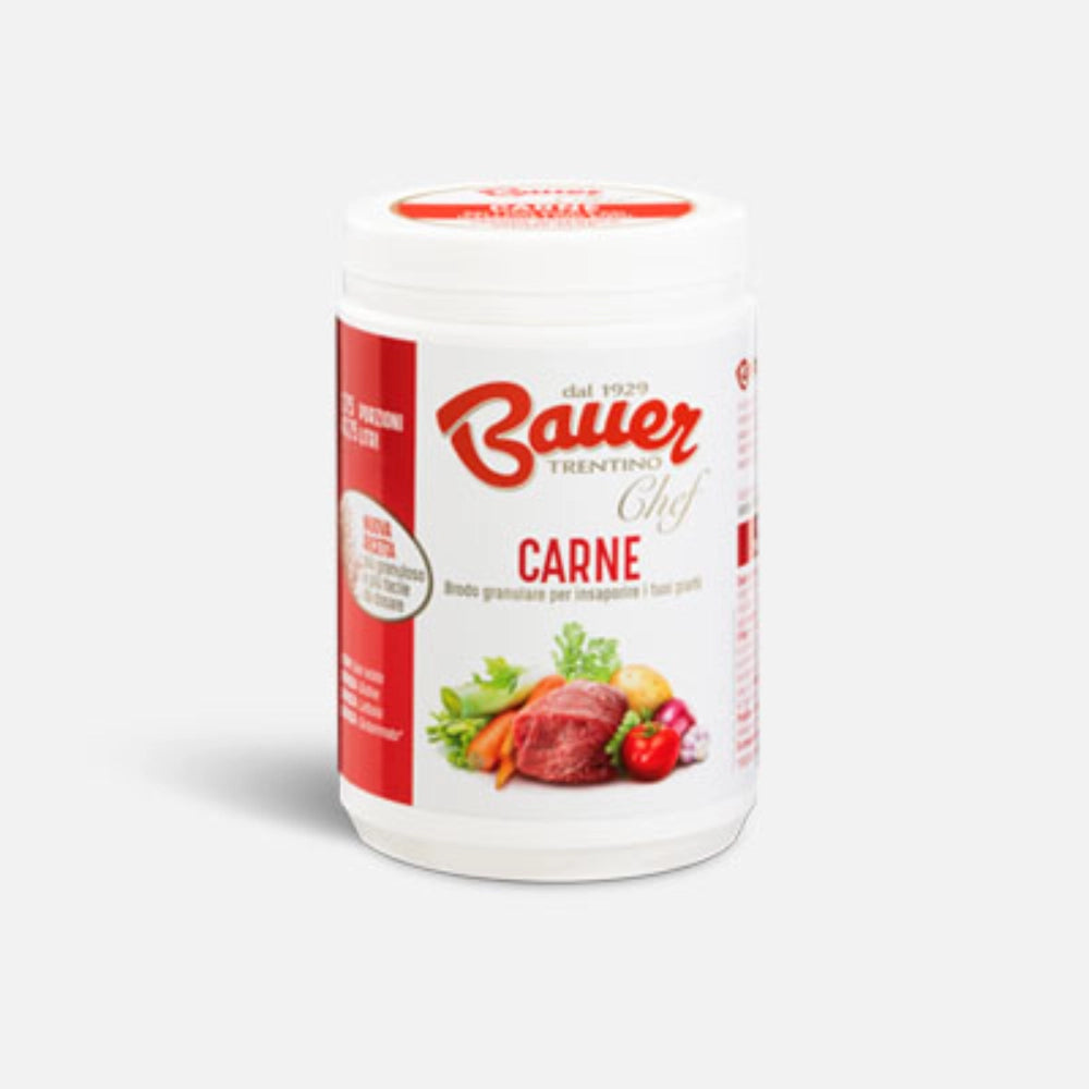Bauer chef carne brodo granulare 4 barattoli da 700 grammi
