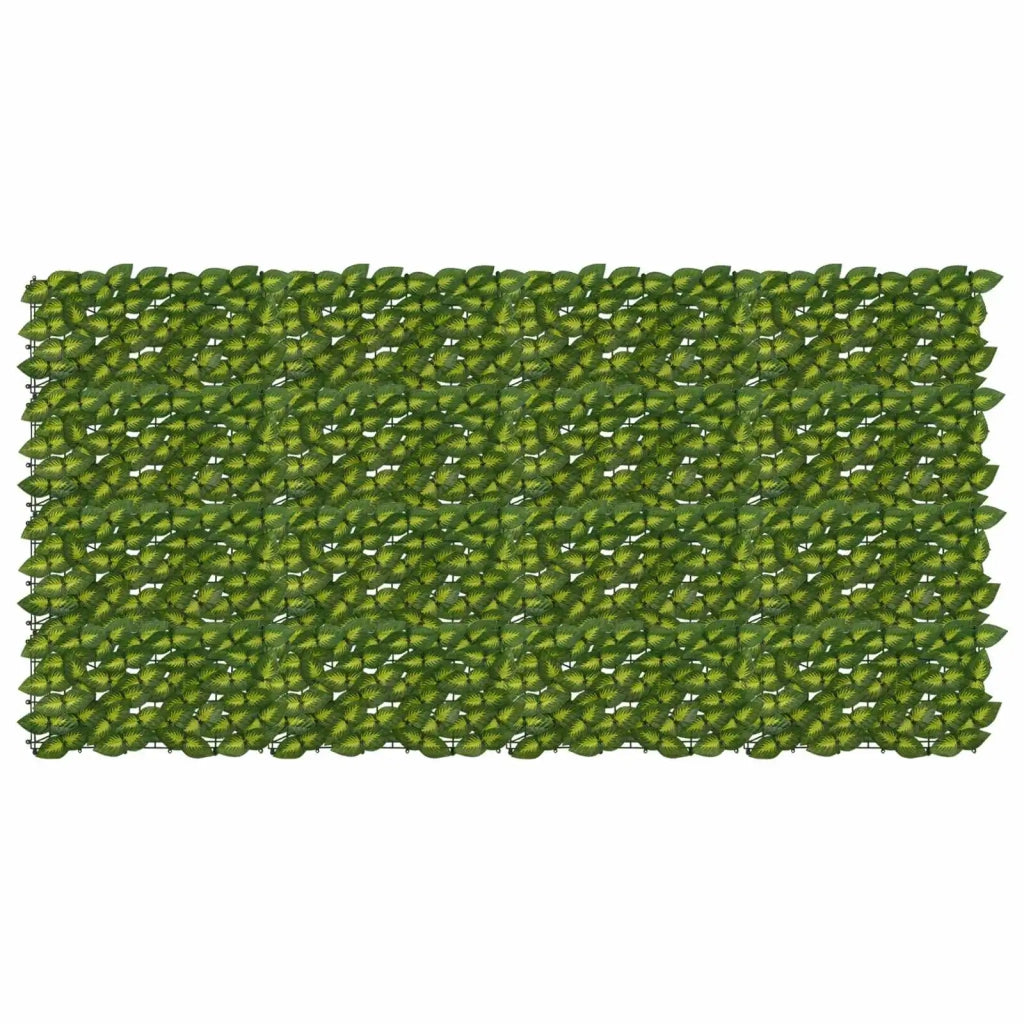 Paravento da Balcone | Schermo per balcone con foglie Verde e Giallo 200 x 100 cm