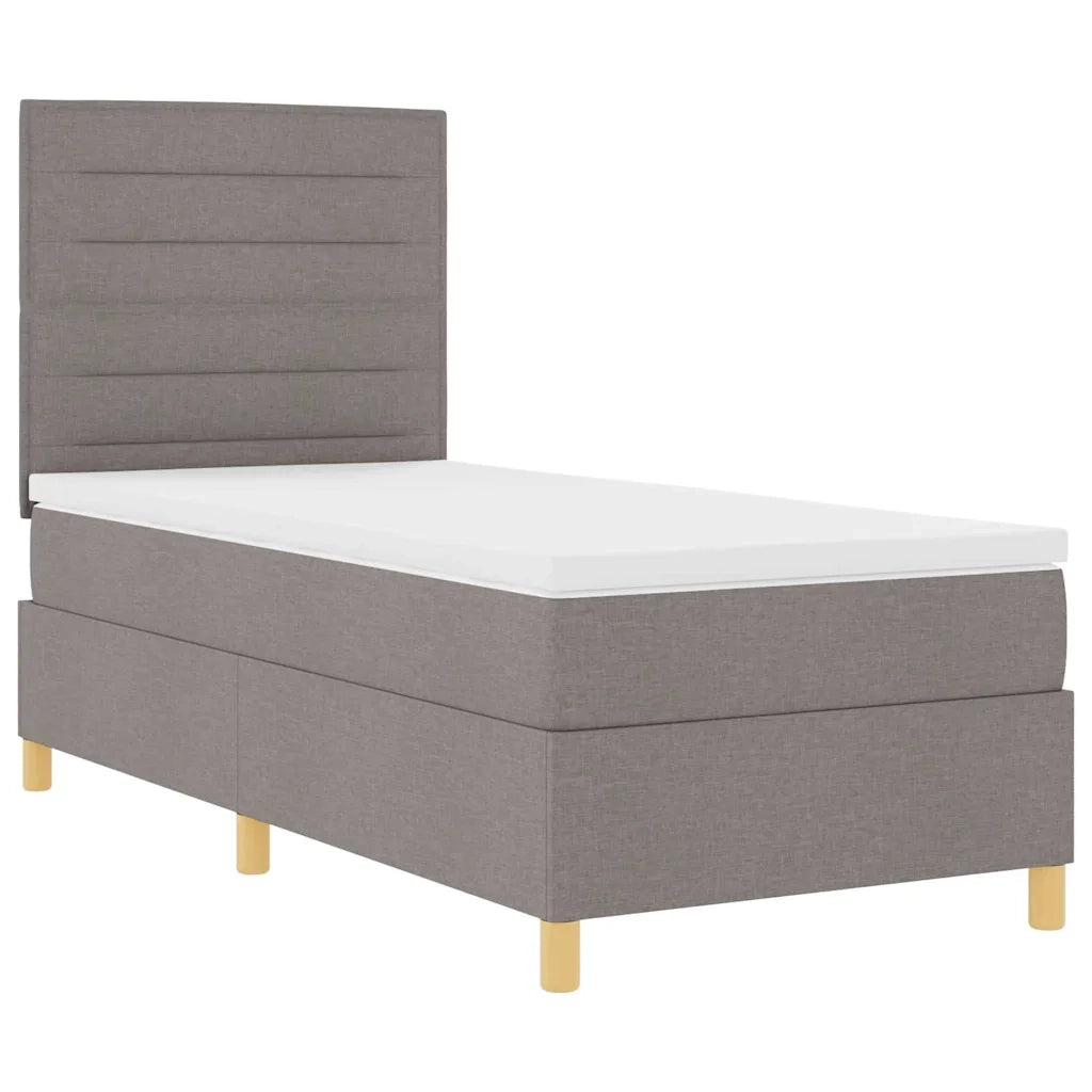 Letto a Sorgente LED con materasso Talpa 90 x 200 cm Tessuto
