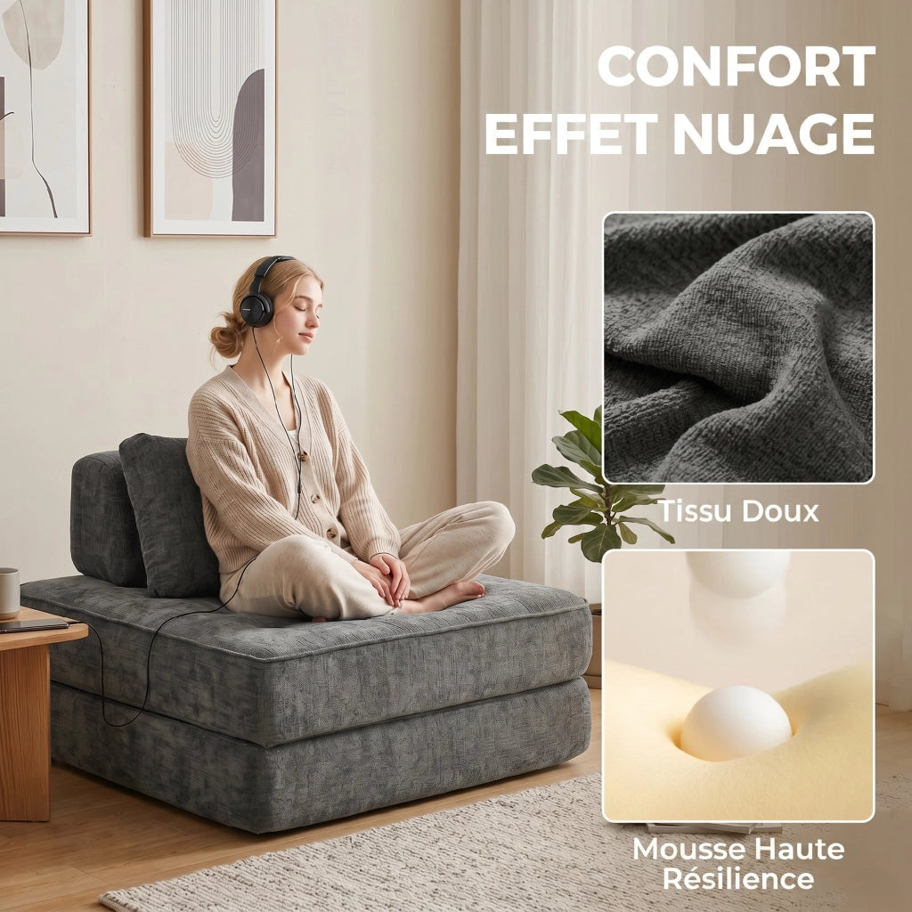 Divano letto ¨C Minimal ¨C Grigio