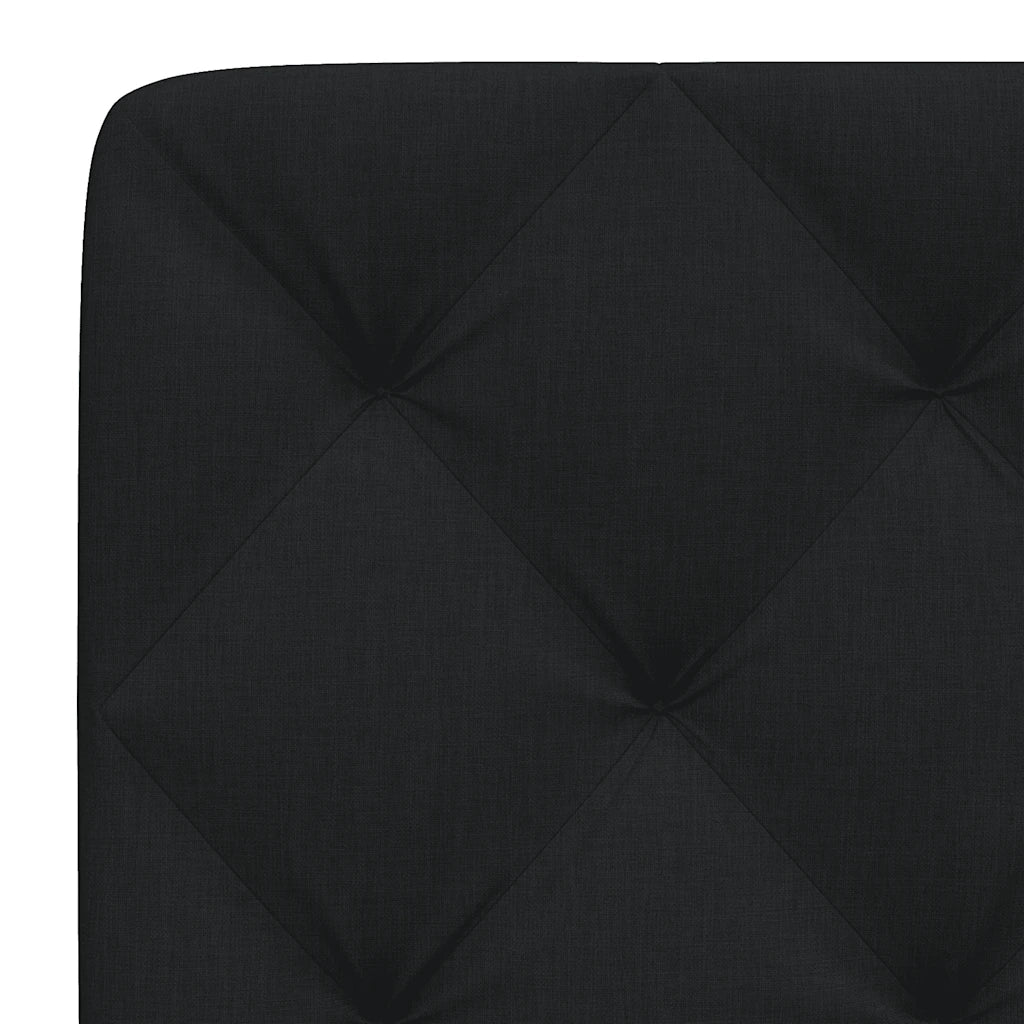Cuscino Testiera Nero 140 cm in Tessuto 4019221