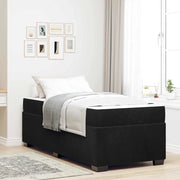 Struttura del letto con materasso Nero 100 x 200 cm Tessuto 3399274