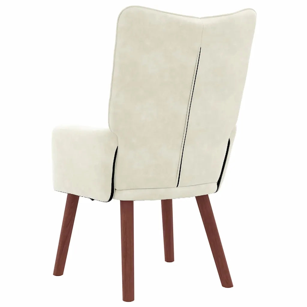Sedia rilassante Crema 63 x 67 x 94 cm Velluto 42001822
