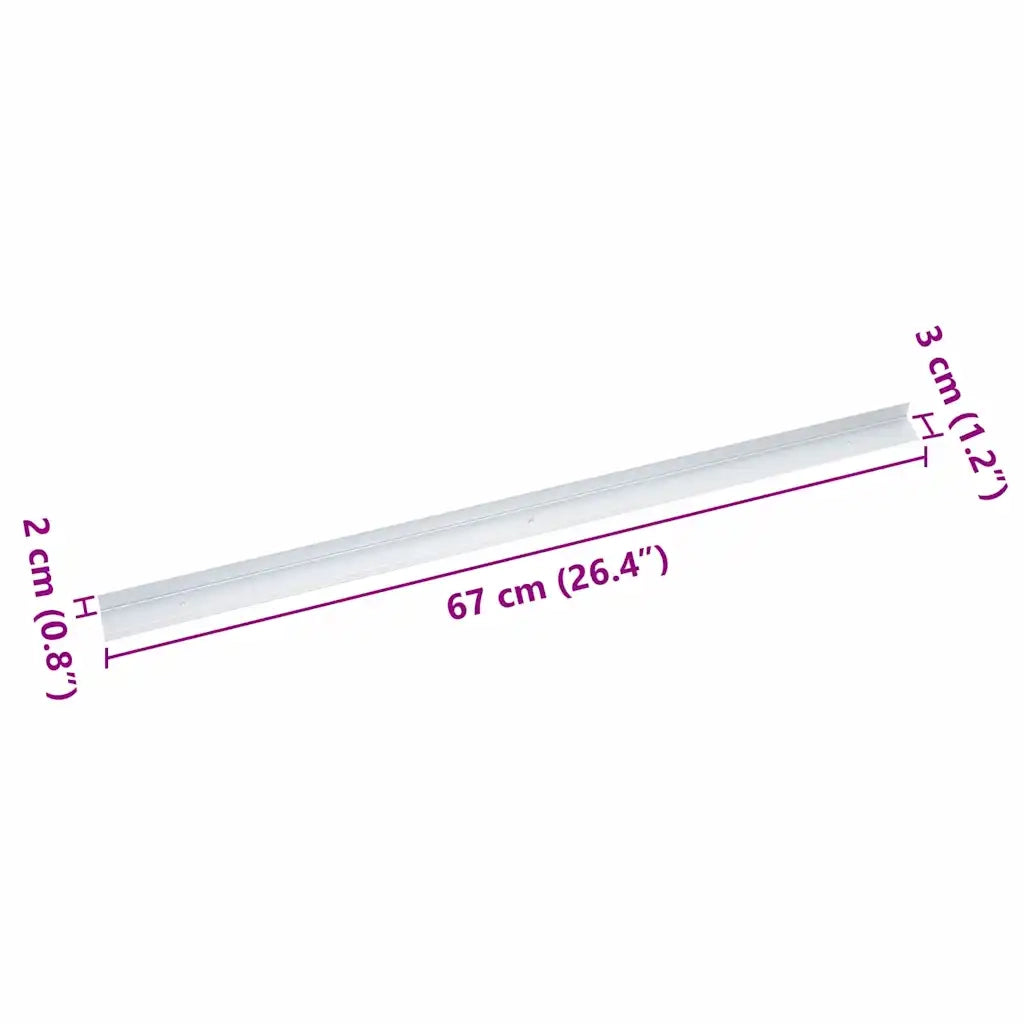 Paragradini 30 pcs Argento 67 x 3 x 2 cm Alluminio 4013470