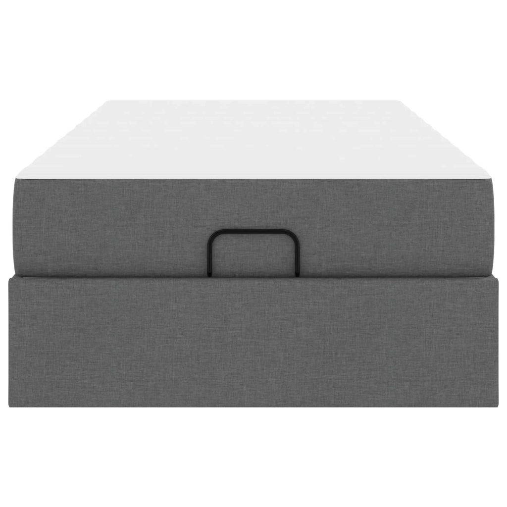 Struttura letto con materasso 2 pcs Grigio Sfumato Tessuto 3399453