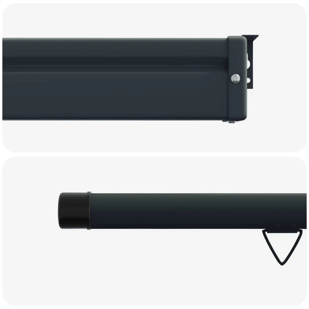 Tenda laterale per balcone-Tenda parasole per balcone 100% poliestere ferro acciaio 996635