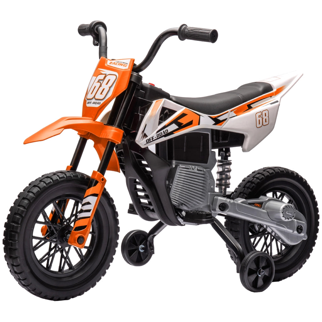 Moto Elettrica per Bambini con Rotelle ¨C Zephmum ¨C Arancione