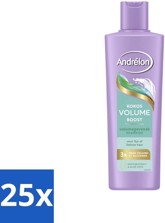 Shampoo per Capelli in Volume - 25 x 250 ml - Kokos e Aloë Vera