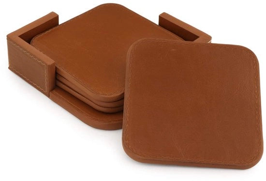 Set di 4 sottopanchine per bicchieri da caffè e bicchieri, superficie antiscivolo