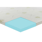 Topper correttore memory foam alto 5cm - rivestimento all’aloe vera - 140x190