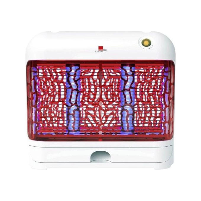 SWISSINNO 1 246 001UK Trappola per Insetti LED 24W per Interni con Griglia 1800V Area fino a 80 m² colore Bianco