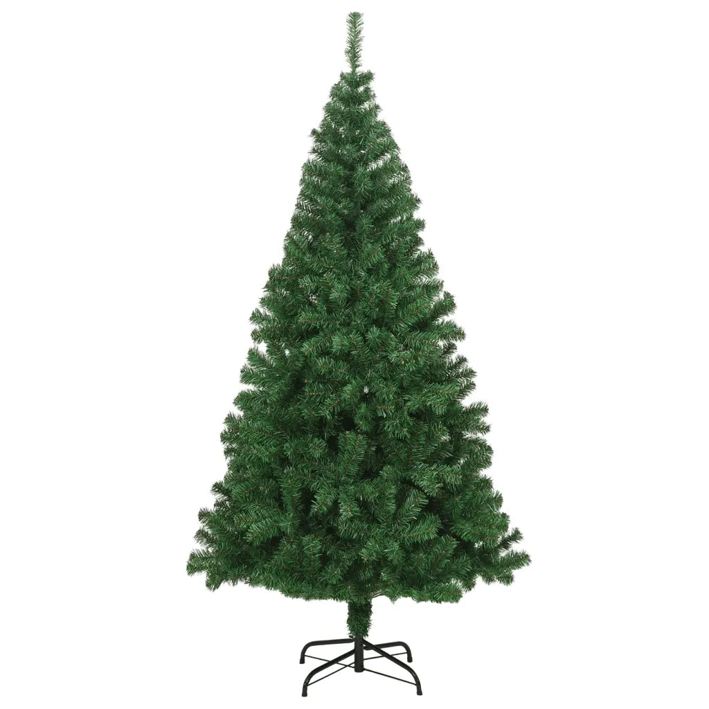 Albero di Natale Artificiale con Rami Spessi Verde 240 cm PVC 321037