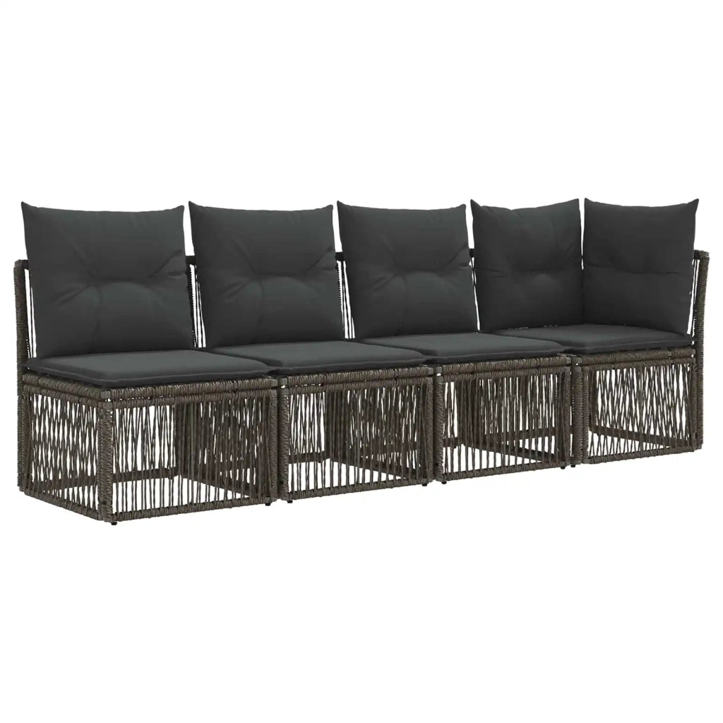 Set Divano da Giardino 13 pz Grigio polyrattan 3434462