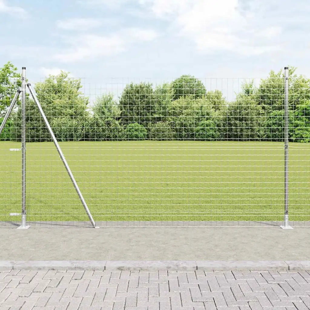 Palo della recinzione 52 pcs Grigio 3,2 x 3,2 x 160 cm