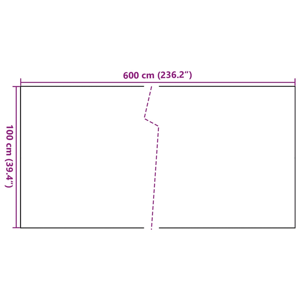 Schermo da balcone | Paravento da Balcone Antracite 600x100 cm in Polyrattan